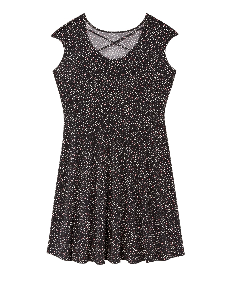 Front of plus size Ceram Criss-Cross Neck Fit and Flare Dress by Meri Skye | Dia&Co | dia_product_style_image_id:120051